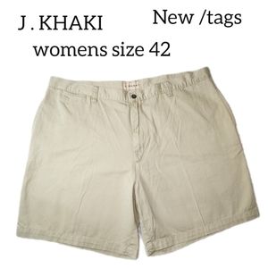 J.KHAKI RELAXED FIT KHAKI SHORTS MENS SIZE 42